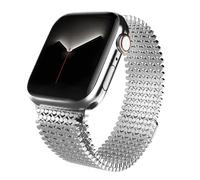 JQQJZLC Banda di orologi in acciaio inossidabile , per banda 38/40/41mm Donne uomini, bande smartwatch cinghia regolabile Struttura molecolare Mesh Mesh Struttura molecolare per la serie IWatch