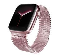 JQQJZLC Banda di orologi in acciaio inossidabile , per banda 38/40/41mm Donne uomini, bande smartwatch cinghia regolabile Struttura molecolare Mesh Mesh Struttura molecolare per la serie IWatch