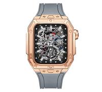 JQQJZLC Banda di Silicone per Cinghia Watch Apple 44/45mm Bracciale ， Custodia Protettiva Robusta a Prova di Scratch ， per iWatch Ultra 8 7 6 5 4 Serie Sport Sport Military Band
