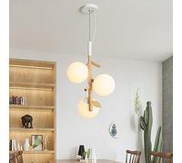 JQQJZLC Barredelier Nordico Ben Fatto Bar per Comodino Cafe Cafe Restauranto personalità Creativa Semplice lampadario da Pranzo in Legno a Legno Solido 350 * 520 (mm) Buon Materiale