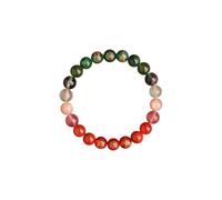 JQQJZLC Bracciali Feng Shui in Perline di Cristallo, Cinque Elementi Dio dei Braccialetti di ricchezza attirano fortunati ricchi per Gli Uomini, Pietre Naturali Bracciale allungate per la Meditazione