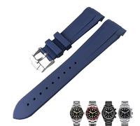 JQQJZLC Canda di guardia silenziosa in gomma 20mm 22mm per Tudor Black Bay 1958 GMT 41mm Pelagos Blu Orange Black Sport Strumenti regalo Sport Strop