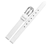 JQQJZLC Cangola di guardia in pelle di cuoio per cuoio con stampa di lucertola per orologio da signore Sostituzione White Red Ultra-thin Strap 6 8 10 12 14 16mm (Colore: Black Rose Gold, Tage: 8mm)