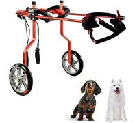 JQQJZLC Carrozzina per Animali Domestici a 2 Ruote, Assistente per Camminare con Animali paralizzati, Passeggino Regolabile per Cani