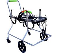 JQQJZLC Carrozzina per Cani Carrozzina per Animali Domestici a 4 Ruote Carrozzina per Cani Regolabile Carrello Leggero Strumento per Camminare per lesioni alle Zampe Posteriori Debolezza degli Arti
