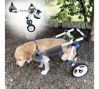 JQQJZLC Carrozzina per Cani Carrozzina per Cani per Zampe Posteriori Carrozzina per Animali Domestici in Lega di Alluminio Strumento Leggero per Camminare Carrello per Cani di Grandi/Medie Dimensioni