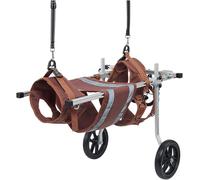 JQQJZLC Carrozzina per Cani Carrozzina per Cani per Zampe Posteriori Carrozzina per Animali Domestici in Lega di Alluminio Adatta per Cani da 20-60 kg Strumento per Camminare Carrozzina per Cani per