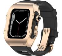JQQJZLC Cinghia di orologio da orologio da orologio in acciaio inossidabile premium 316L ， per 45 mm 44 mm ， gambe in gnusta in metallo Kit Mod Mod RM ， per iWatch Ultra 8 49 mm Accessori di ricambio