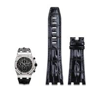 JQQJZLC Cinghia di pelle importato da 28 mm per AP per Audemars Piguet 42mm per Royal Oak Offshore Watch Band Accessori Pin Filla 15710/15703