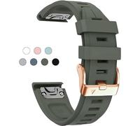 JQQJZLC Cinturino di ricambio per orologio 20 mm per Garmin Fenix 5S/5S Plus / 6s/7s/istinto 2S/D2, silicone morbido con vestibilità rapida