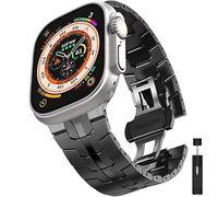 JQQJZLC Cinturino in acciaio inossidabile per Ultra 49mm Series 8 7 6 SE 5 4 45mm 41mm 44 mm 44 mm Metal WatchAbnd per iWatch 3 42 mm 38 mm