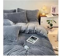 JQQJZLC Coperchio PIRUPETTO Coralle Coperchio Coperchio Copertura MORSO Mord E Collo Colore Solido Solido COPERTRO PROSSO con CRIBUZIONE CIPPER A 4 Pezzi Foglio da Letto a Letto e 2 Fili di