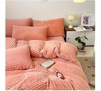 JQQJZLC Coperchio PIRUPETTO Coralle Coperchio Coperchio Copertura MORSO Mord E Collo Colore Solido Solido COPERTRO PROSSO con CRIBUZIONE CIPPER A 4 Pezzi Foglio da Letto a Letto e 2 Fili di