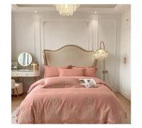 JQQJZLC Cotton Chic Diamond Recamite Set di Biancheria da Letto Regina King Size 4pcs Sand Ultra Soft Wuvet Cover Letto Foglio Foglio Lettino da Letto a Quattro Pezzi (C, Foglio Piatto da Letto 4pc)