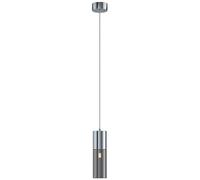 JQQJZLC Crome Farmhouse Black Grey Glass Jar Mini Ciondolo Light 2 Cilindro Industriale Cilinder Industriale Ballo appuntamento con soffitto a soffitto Nordico Piccolo lampadario Moderno per caffè da