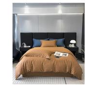 JQQJZLC Deep Blue Grey Abstract Cotton Egyptian Jacquard Bedlinens Queen King Size Set Flette Aderente Copertina di Letti a Letto Quattro Pezzi Set (B, Foglio a Letto Piatto 4pc)