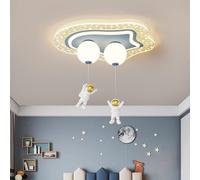JQQJZLC Dimmabile Light Light Affiorflush Monte Affascimento Apparecchi per soffitto per Ragazzi Sala per Ragazzi 42W Pianeta Acrilico Blu Camera da Letto Bianca Camera da Letto lampadario a soffitto