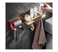 JQQJZLC Doccia Caddy Punch Incontro PUNCHE Basso NASCO Percorso COSMETICO COSSMETICO, Porta dell'essiccatore per Capelli, deposito per Il Bagno, portavalliera, asciugacapelli rastrelliera per Il