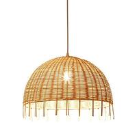 JQQJZLC E27/E26 Lampadario in rattan cinese creativo bambù lampade artistiche lampadari ombra per sala da pranzo per la casa da tè ristorante soggiorno Homestay Hotel 1 luce interessante