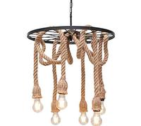 JQQJZLC E27 Modern Fashion Industrial Art Candelier Camera da Letto Personalizzante Creative Canta Canna Lampada Lampada Industriale Affermazione Hanging Heigh