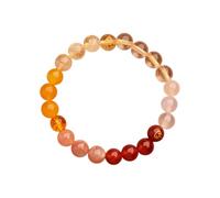 JQQJZLC Fengshui Cinque Elementi Braccialetti Perline per Donne, Braccialetti di Cristallo Pietre Naturali per Fortuna, Braccialetto Elastico per la Meditazione Rilascio dell'equilibrio emotivo a