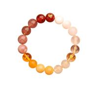 JQQJZLC Fengshui Cinque Elementi Braccialetti Perline per Donne, Braccialetti di Cristallo Pietre Naturali per Fortuna, Braccialetto Elastico per la Meditazione Rilascio dell'equilibrio emotivo a