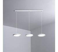 JQQJZLC Funzione Illuminazione a Sospensione a Sospensione Rotonda Cucina Isola Lampadina Lampada a soffitto, Lampada a Sospensione a LED da 45 W lampadari in modalità a 3 Colori per Sala da Pranzo