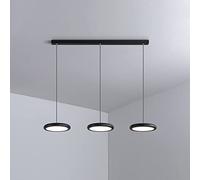 JQQJZLC Funzione Illuminazione a Sospensione a Sospensione Rotonda Cucina Isola Lampadina Lampada a soffitto, Lampada a Sospensione a LED da 45 W lampadari in modalità a 3 Colori per Sala da Pranzo