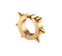 JQQJZLC Gioielli Donne Orecchini d'Argento, Orecchini a Cerchio Rotondo in Acciaio Inossidabile Titanio Inossidabile Star Farfalla Flame Drago Love Heart Punk Unisex Hiphop Hiphop Uomo Regali per