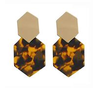 JQQJZLC Gioielli Donne Orecchini d'Argento, Orecchini a Goccia Rotonda Nera per Le Donne svuotano la Boemia della Corea di Grandi Orecchini di Grande affermazione Moderni gonifase della Moda