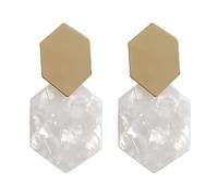 JQQJZLC Gioielli Donne Orecchini d'Argento, Orecchini a Goccia Rotonda Nera per Le Donne svuotano la Boemia della Corea di Grandi Orecchini di Grande affermazione Moderni gonifase della Moda