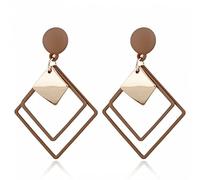 JQQJZLC Gioielli Donne Orecchini d'Argento, Orecchini a Goccia Rotonda Nera per Le Donne svuotano la Boemia della Corea di Grandi Orecchini di Grande affermazione Moderni gonifase della Moda