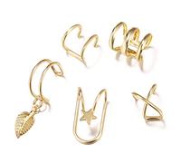 JQQJZLC Gioielli Donne Orecchini d'Argento, Perle Rotonde per Perle Rotonde Auricolare Auricolare Non Traforato con Perle finte semplici delicati criminalità Delicata Garbi da Sposa Regali di