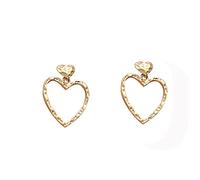 JQQJZLC Gioielli Donne Orecchini d'Argento, Romantico Cuore Carino Acrilico Smalto Donne Orecchini per Far Cadere Le Ore di Compleanno della Festa Femminile Birthday Birthday Gioielle