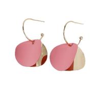 JQQJZLC Gioielli per Donne Orecchini d'Argento, Orecchini a Goccia di Monete Rotonde per Donne per Donne in Metallo Oro/Argento in Metallo Europeo di Gioielli Europei Gioielletti Domina