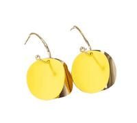 JQQJZLC Gioielli per Donne Orecchini d'Argento, Orecchini a Goccia di Monete Rotonde per Donne per Donne in Metallo Oro/Argento in Metallo Europeo di Gioielli Europei Gioielletti Domina