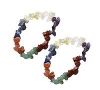 JQQJZLC Gioielli per Ragazze Sette Chakra guarigione in Pietra in Pietra PC Crystal Decorazioni per Le Donne Accessori