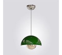 JQQJZLC Globe Dome a Ciondolo Leggero Nordico Moderno Moderno a Sospensione del soffitto Cucina Leggera Isola Regolabile in Metallo Rossa Palla Piccola lampadario Cromo per Sala da Pranzo barretta