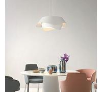 JQQJZLC Gonna Creativa a Pendente a Ciondolo Leggero Crema Bianca lampadario Domestico a LED Illuminazione a LED Illuminazione in Ferro Lampada a LED Lampada Illuminazione Regolabile per Cucina