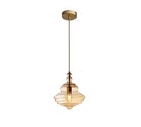JQQJZLC Industrial Smoke Grey/Cognac Glass Pendente Light Ristorante Moderno Restauro Creativo Hanging Lampada Staircase Bedroom Bar Shop Gyro Lampadario Lampade Interessante Life (Smoke Grey C)