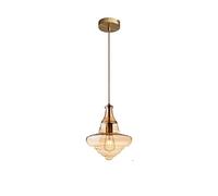 JQQJZLC Industrial Smoke Grey/Cognac Glass Pendente Light Ristorante Moderno Restauro Creativo Hanging Lampada Staircase Bedroom Bar Shop Gyro Lampadario Lampade Interessante Life (Smoke Grey C)