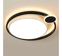 JQQJZLC Iron e Acrilico semifulco Monte Affermazione Luci del soffitto American Affermazione Bamiling Creative Hotel Creative Hotel Room House Home Modern Simple Round Lampad Lampa