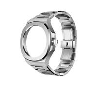 JQQJZLC Kit di cinghia di modifica per GT Cyber Watchcase Watchband in acciaio inossidabile in acciaio da braccialette da braccialetti di sostituzione in metallo Braccialette in metallo