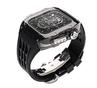 JQQJZLC Kit mod trasparente , per 8 7 6 5 4 SE 45mm 44mm Serie Orologio Cambia da orologio , Strap Watch silicone Banda sportiva in gomma