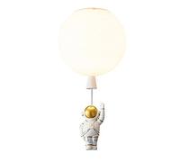 JQQJZLC Lampada a LED Globe Globe Globe a Sospensione Decorazione di astronauti con Materiale in Resina Creative Acrilico lampadario a soffitto Moderno per l'illuminazione Camera da Letto della