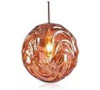 JQQJZLC Lampada a sospensione globo dorato da cucina con piede rosso cromato luci a sospensione blu tonalità lava soffitto illuminazione a sospensione in argento nordico nordico lampadario moderno per