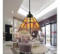 JQQJZLC Lampada a sospensione in stile 20 cm, mini mini apparecchi per illuminazione a soffitto mini da soffitto, 1 luce, lampadari in vetro colorato