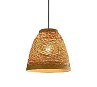 JQQJZLC Lampada a Sospensione Intrecciata, Lampada a Sospensione del Lampada Fatta a Mano in Tessuto a Mano 1 1 ° soffitto a Sospensione del soffitto e27 Paralume a Sospensione per Sala da Pranzo