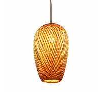 JQQJZLC Lampada a Sospensione Rustic Rustic Rustic Rustic Rustic Rustic Rustic Rustic a 1 luci di Vimini a 1 luci di Vimini per Vimini per Il soffitto della Sala da Pranzo, e26 Realizzato in Cina