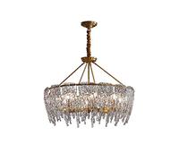 JQQJZLC Lampada da Soffitto in Ottone di Lusso con Portacandele in Vetro da 6 8 Pollici Illuminazione A Pendente a Soffitto